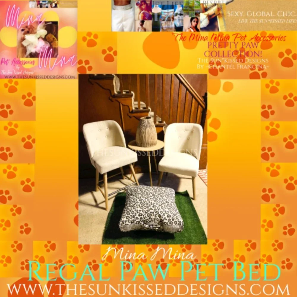 2 Mina Mina Regal Paw Pet Beds By~The Sun*Kissed Designs